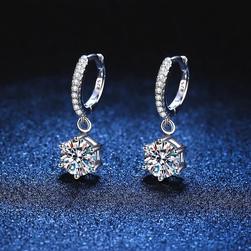 Серьги-гвоздики S925 из серебра D цвета с муассанитом, с покрытием PT950, 1 карат для женщин, сверкающие свадебные ювелирные изделия, подарок
Серьги-гвоздики S925 из серебра D цвета с муассанитом, с покрытием PT950, 1 карат для женщин, сверкающие свадебные ювелирные изделия, подарок