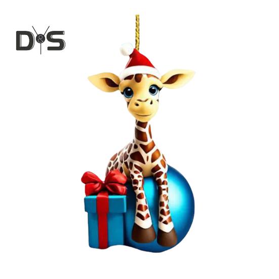 Рождественское украшение в виде жирафа, акриловая милая подвеска в виде животного, мультяшный жираф, подвесное украшение для дерева, автомобиля, подарок любителям животных
Рождественское украшение в виде жирафа, акриловая милая подвеска в виде животного, мультяшный жираф, подвесное украшение для дерева, автомобиля, подарок любителям животных