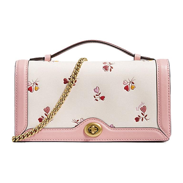 Coach Heart Floral Print Leather Top Handle Chain Crossbody Bag With Gold Hardware For Women Daily Use Basic Set (Bag+Dust Bag)
Coach Heart Floral Print Leather Top Handle Chain Crossbody Bag With Gold Hardware For Women Daily Use Basic Set (Bag+Dust Bag)