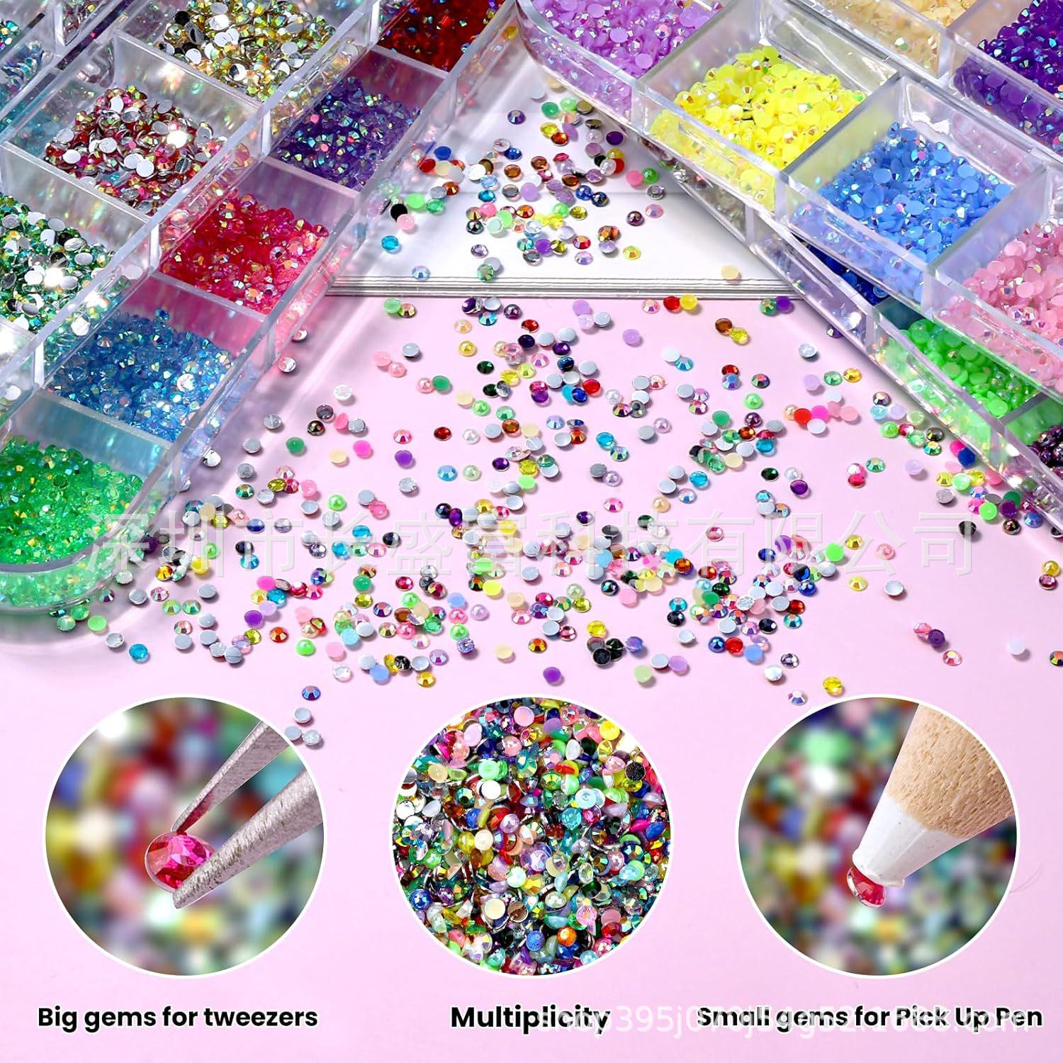 12-Grid Round Flat Bottom Nail Art Drill Accessories & Decorations
12-Grid Round Flat Bottom Nail Art Drill Accessories & Decorations
