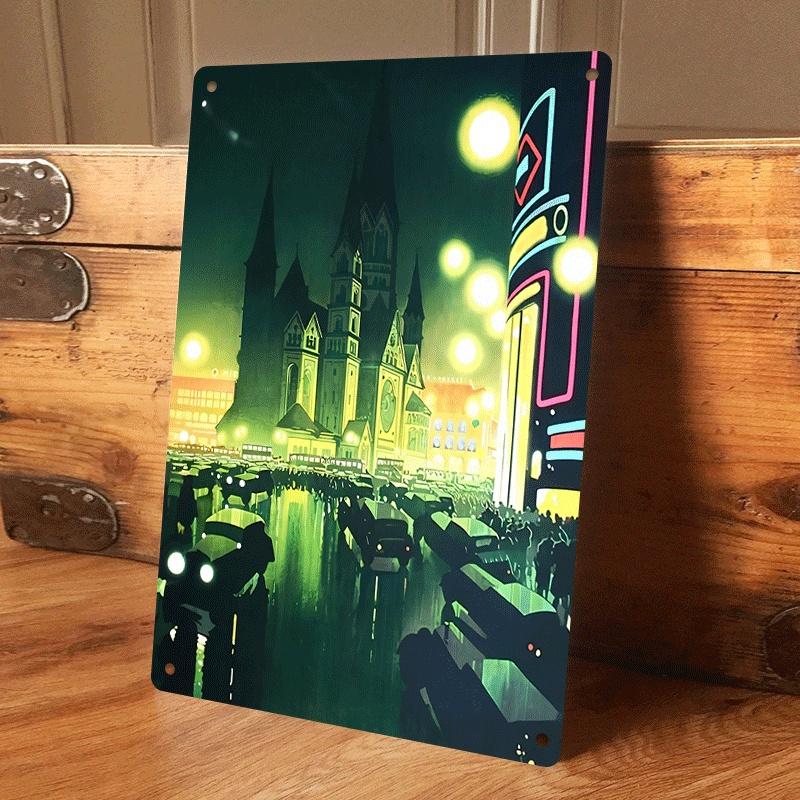 1 piece Retro Gothic City Night Scene Tin Painting Modern Living Room Bar Decoration Wall Hanging Creative Home Art Mural Gift 2 (as the picture,20x30cm)
1 piece Retro Gothic City Night Scene Tin Painting Modern Living Room Bar Decoration Wall Hanging Creative Home Art Mural Gift 2 (as the picture,20x30cm)