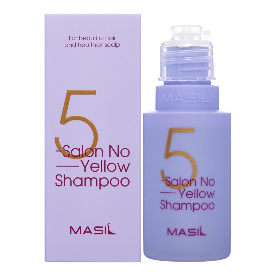MASIL 5SALON NO YELLOW SHAMPOO Тонирующий шампунь для осветлённых волос против желтизны 50мл
MASIL 5SALON NO YELLOW SHAMPOO Тонирующий шампунь для осветлённых волос против желтизны 50мл