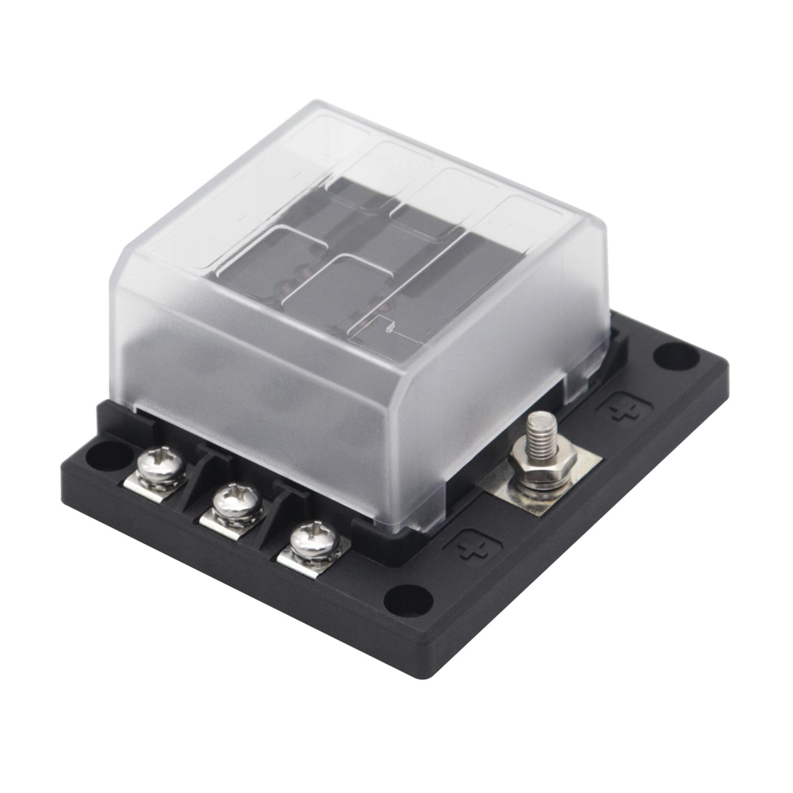 6 Way Blade Block Holder with LED Indicator Lights for Car, Boat, Marine Black
6 Way Blade Block Holder with LED Indicator Lights for Car, Boat, Marine Black
