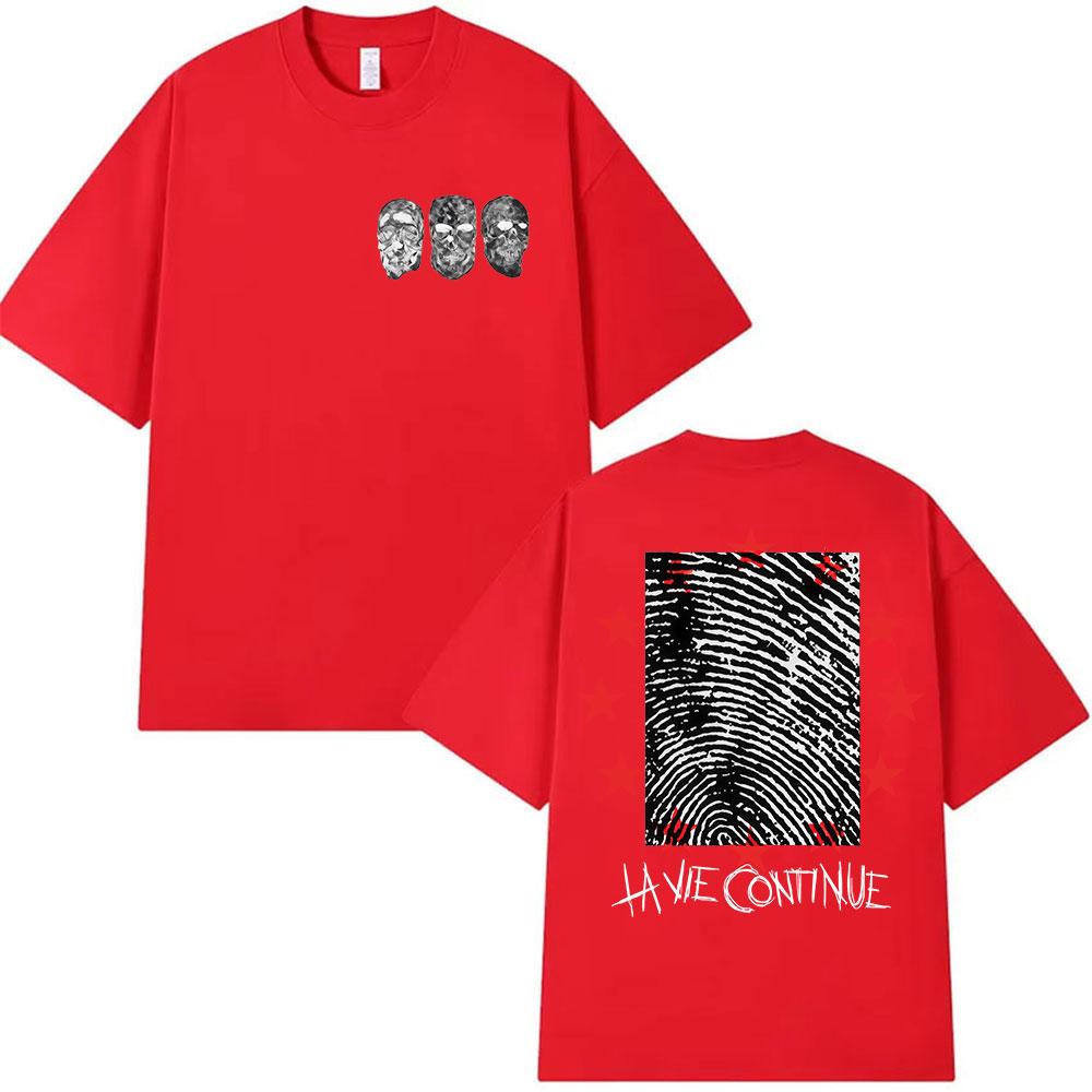 Rapper La Vie Continue Maes Tour Merch T-Shirt Men s Punk Retro Style Short Sleeve T-shirts Hip-hop Clothing Cotton T Shirt 3XL
Rapper La Vie Continue Maes Tour Merch T-Shirt Men s Punk Retro Style Short Sleeve T-shirts Hip-hop Clothing Cotton T Shirt 3XL