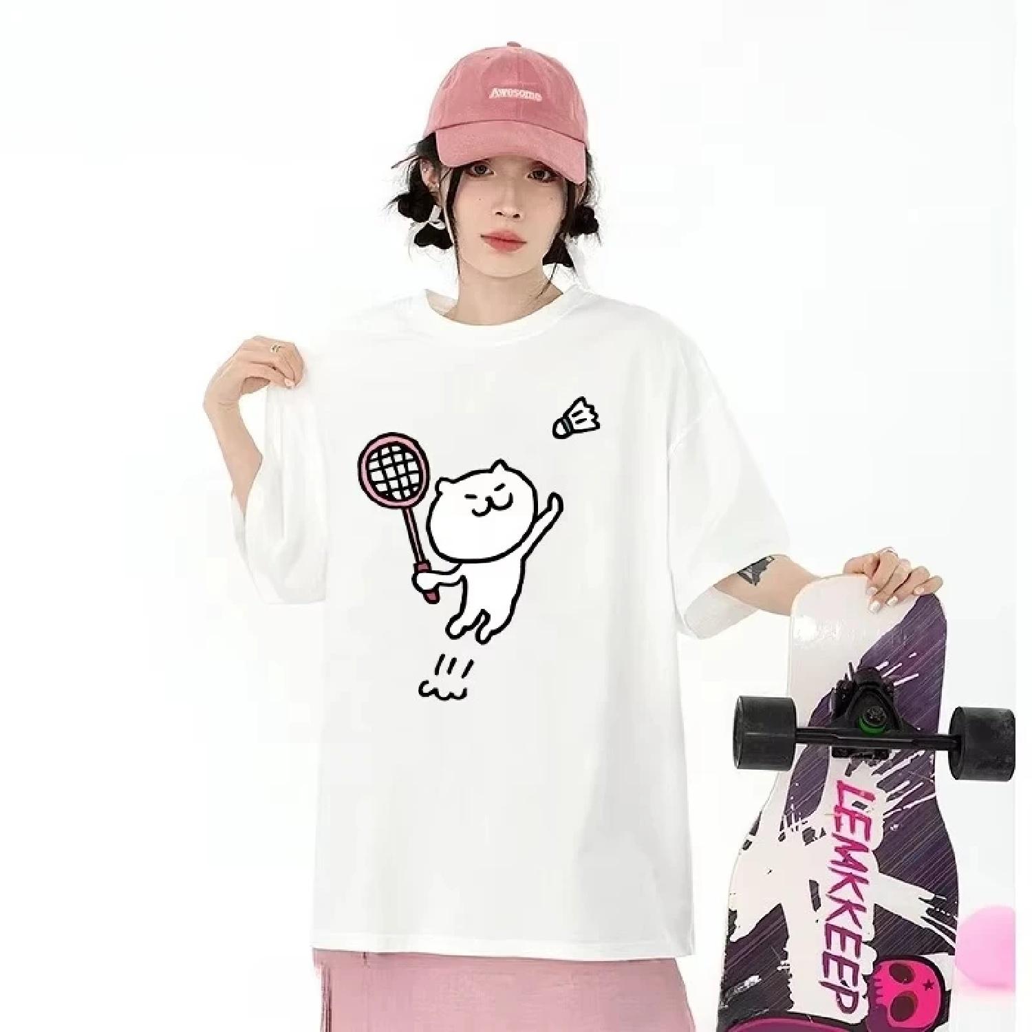 Women s Short-sleeved Top Couple Sports Running Competition Training Clothes Summer Tee 2025 New Cat Badminton Cultural Shirt XXXXXL
Women s Short-sleeved Top Couple Sports Running Competition Training Clothes Summer Tee 2025 New Cat Badminton Cultural Shirt XXXXXL