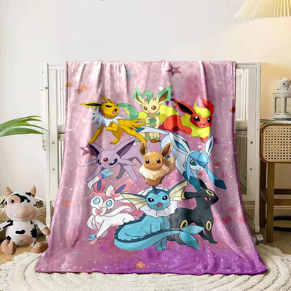 A group of Eevee evolutions with distinct colors on a sparkly background. for all seasons blanket lunch break throw gift 80cm x 120cm
A group of Eevee evolutions with distinct colors on a sparkly background. for all seasons blanket lunch break throw gift 80cm x 120cm