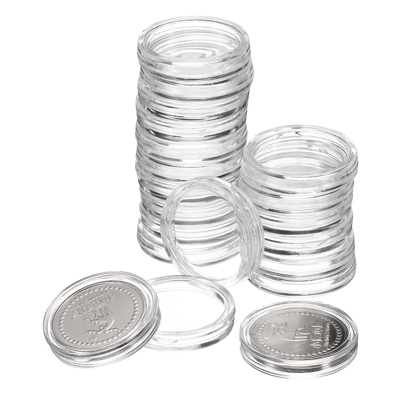 uxcell 20pcs 20.5mm Silver Dollar Coin Holder, Plastic Coin Capsule Cover Acrylic Clear Round Coin Collection Supplies Container for Silver Coin
uxcell 20pcs 20.5mm Silver Dollar Coin Holder, Plastic Coin Capsule Cover Acrylic Clear Round Coin Collection Supplies Container for Silver Coin