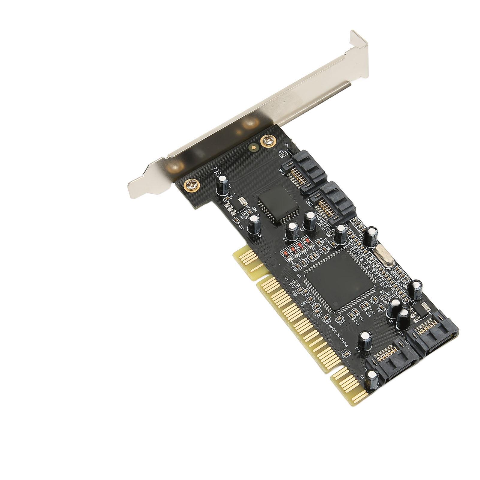PCI to 4 Port SATA Card 4 Independent Serial ATA Channels 1.5Gbps Transfer PCI SATA Controller for
PCI to 4 Port SATA Card 4 Independent Serial ATA Channels 1.5Gbps Transfer PCI SATA Controller for