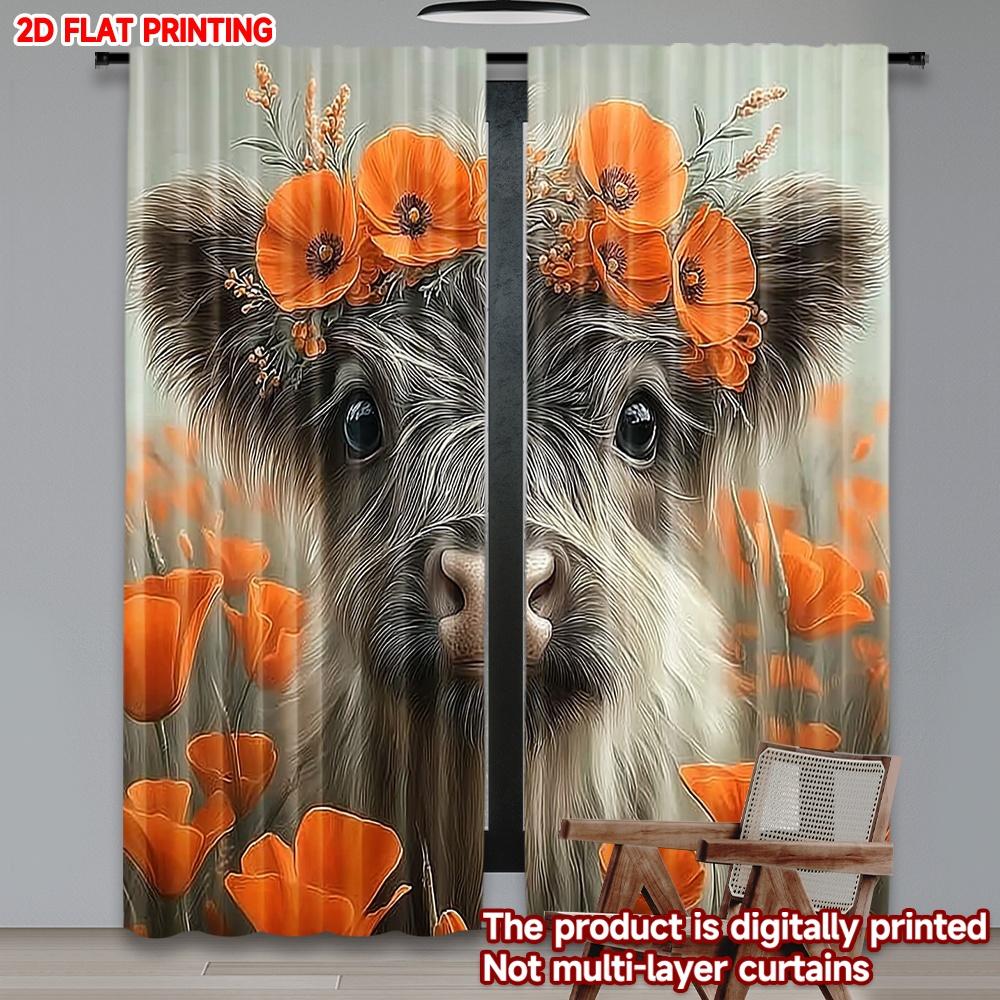 Set Of 2 Flat Printing Happy Valentine Day Scene Curtains Huaniu Pastoral Spring Scenery Digital Printed Polyester Drapes Curtain Made W100*H70(CM)-Hooks&2PCS
Set Of 2 Flat Printing Happy Valentine Day Scene Curtains Huaniu Pastoral Spring Scenery Digital Printed Polyester Drapes Curtain Made W100*H70(CM)-Hooks&2PCS