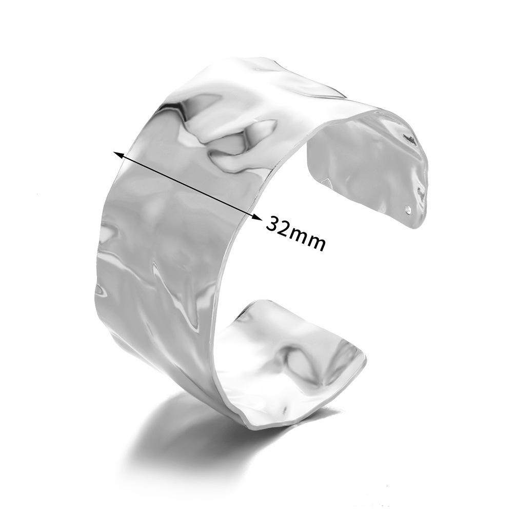 European & American Titanium Steel Adjustable Gold Cuff Bracelet with Exaggerated High-End Feel for Women Adjustable Open Cuff
European & American Titanium Steel Adjustable Gold Cuff Bracelet with Exaggerated High-End Feel for Women Adjustable Open Cuff