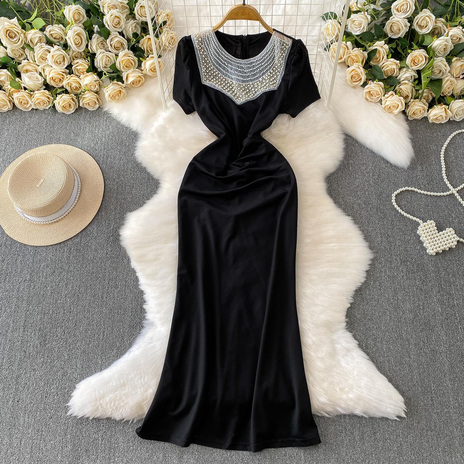 Летние женские винтажные роскошные платья с бисером, черные длинные макси облегающие платья-бодикон для студенток, принцесс, для вечеринок, для выпускного XL чёрный
Летние женские винтажные роскошные платья с бисером, черные длинные макси облегающие платья-бодикон для студенток, принцесс, для вечеринок, для выпускного XL чёрный