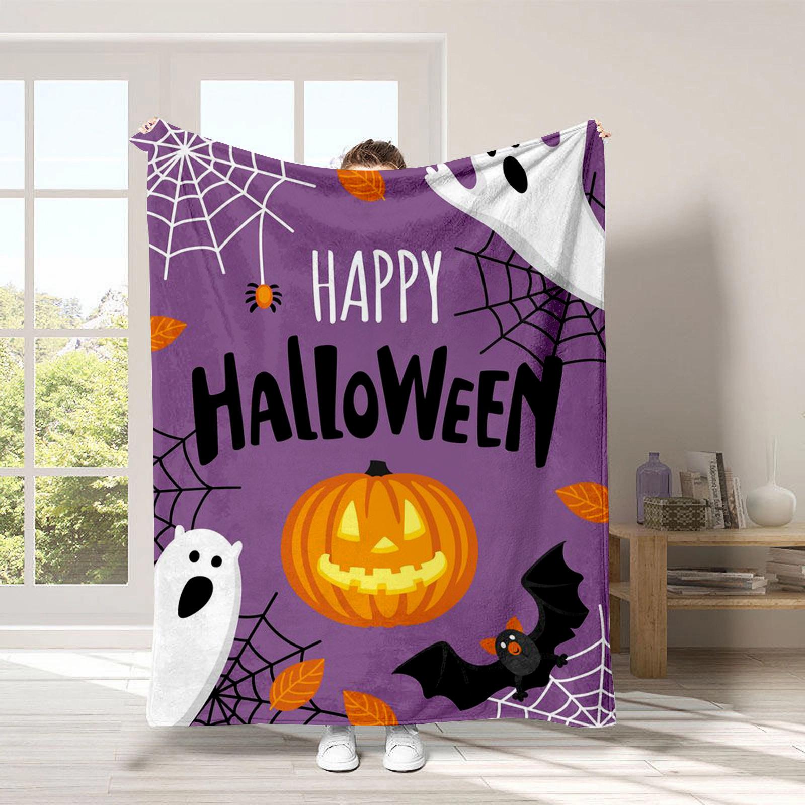 Halloween-themed patterns Printed Blanket for Sofa Travel Camping Living Room Office Conditioning Blanket for All Seasons Gifts 75x90cm
Halloween-themed patterns Printed Blanket for Sofa Travel Camping Living Room Office Conditioning Blanket for All Seasons Gifts 75x90cm
