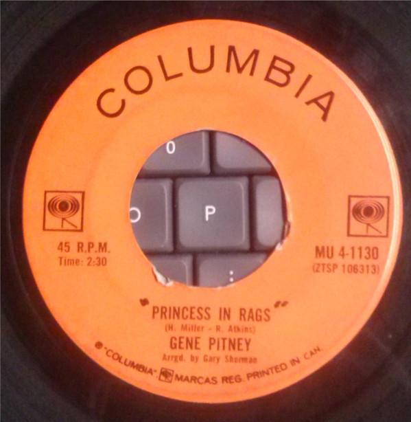 7inch Record GENE PITNEY - Princess In Rags MU41130 COLUMBIA 1965 Canada Rock Used
7inch Record GENE PITNEY - Princess In Rags MU41130 COLUMBIA 1965 Canada Rock Used