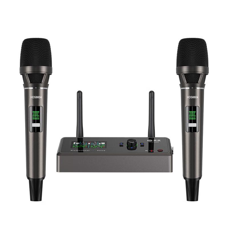 Huido HDS-6604 Portable Dual Wireless Microphone System (CN version)
Huido HDS-6604 Portable Dual Wireless Microphone System (CN version)