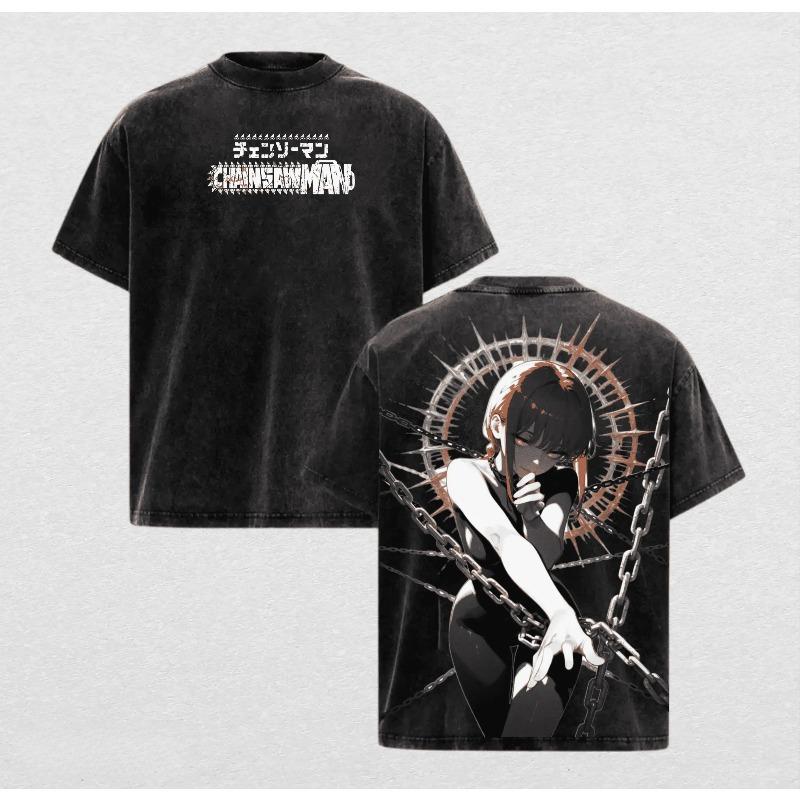 Makima Chainsaw Man Anime T-shirt Men Women Clothing Vintage Washed Cotton T Shirt Summer Short Sleeve Casual Loose Tees Tops S чёрный
Makima Chainsaw Man Anime T-shirt Men Women Clothing Vintage Washed Cotton T Shirt Summer Short Sleeve Casual Loose Tees Tops S чёрный