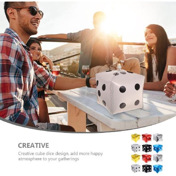 Gadpiparty 12 Pack Foil Dice Balloons: Square Metallic Cube Party Balloons - for Wedding, Birthday, Bachelorette & Anniversary Decorations
Gadpiparty 12 Pack Foil Dice Balloons: Square Metallic Cube Party Balloons - for Wedding, Birthday, Bachelorette & Anniversary Decorations