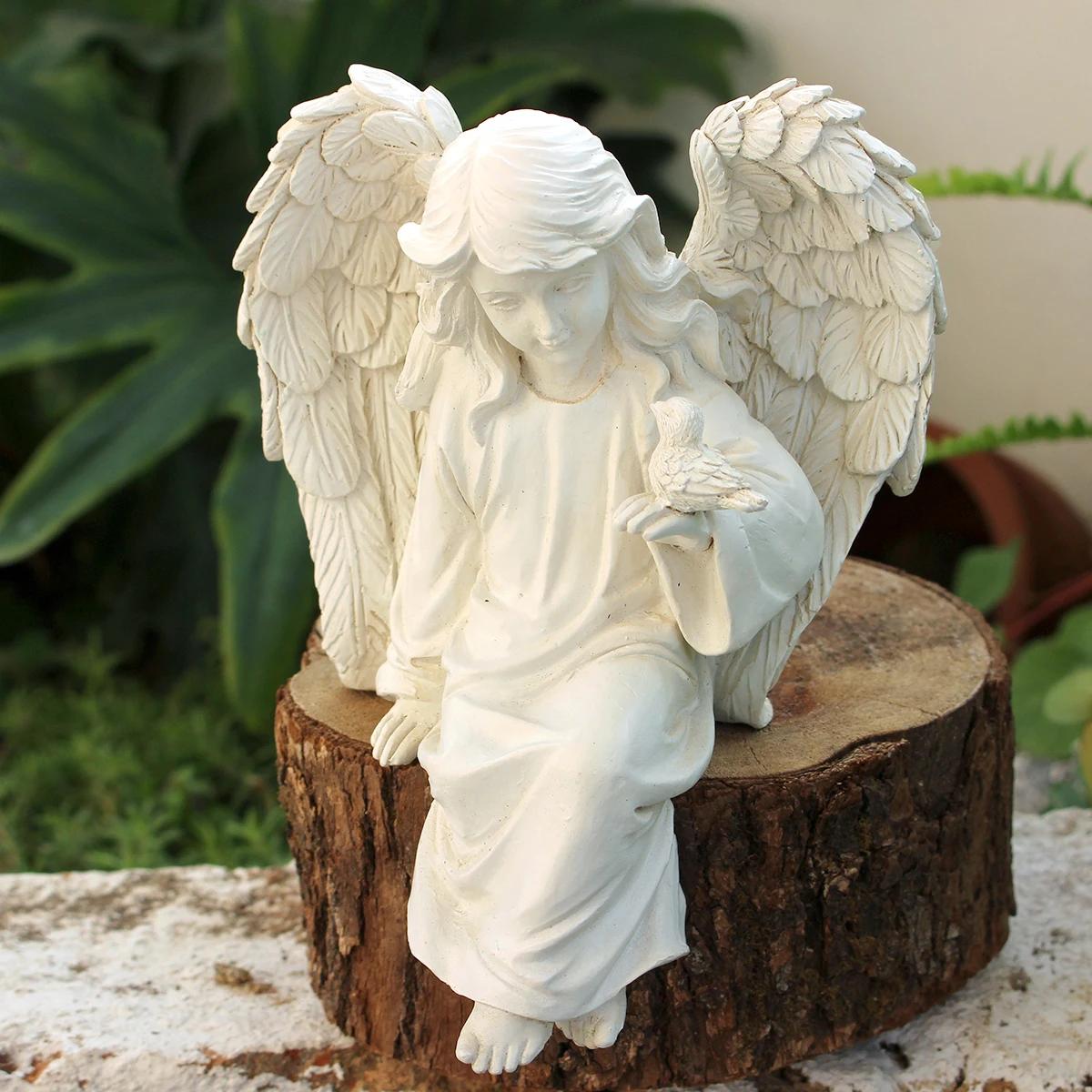 Angel Statue Imitation Marble, White Retro Sitting Angel with Wings for Garden Bonsai Decor, Classic Home Ornament
Angel Statue Imitation Marble, White Retro Sitting Angel with Wings for Garden Bonsai Decor, Classic Home Ornament