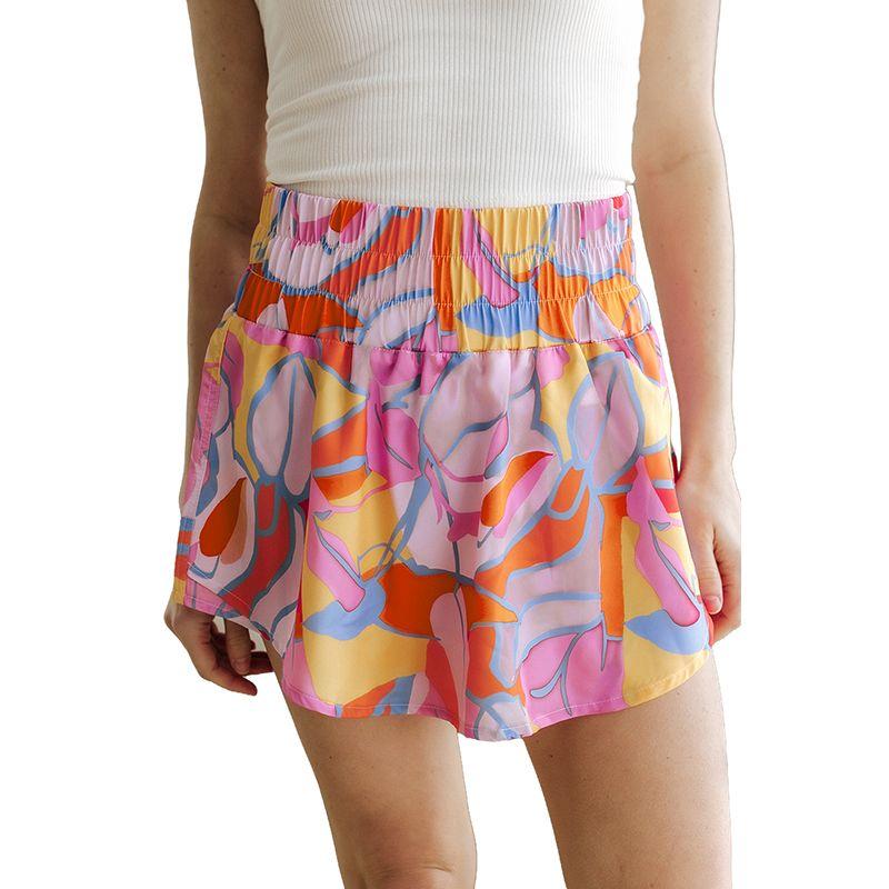 Fashion Print Summer Silm Wide Waist Head Casual Shorts Orange Print P822 Size S fit (45.00 kg-55.00 kg
Fashion Print Summer Silm Wide Waist Head Casual Shorts Orange Print P822 Size S fit (45.00 kg-55.00 kg