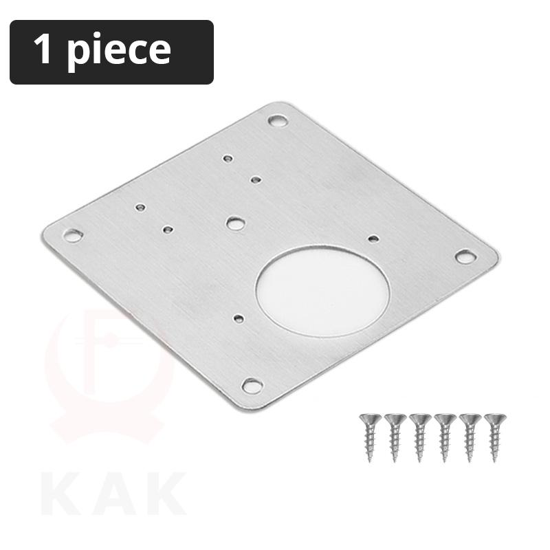 KAK Cabinet Hinge Repair Plate Stainless Steel with Screws Furniture Door Hinge Fixing Plate Door Panel Hardware Repair Tools
KAK Cabinet Hinge Repair Plate Stainless Steel with Screws Furniture Door Hinge Fixing Plate Door Panel Hardware Repair Tools