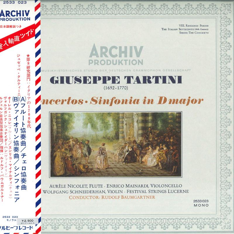 LP Record TARTINI, RUDOLF BAUMGARTNER, FESTIV - Concertos - Sinfonia In Dmajor 2533023 ARCHIV PRODUKTI Germany Obi Classical Used
LP Record TARTINI, RUDOLF BAUMGARTNER, FESTIV - Concertos - Sinfonia In Dmajor 2533023 ARCHIV PRODUKTI Germany Obi Classical Used