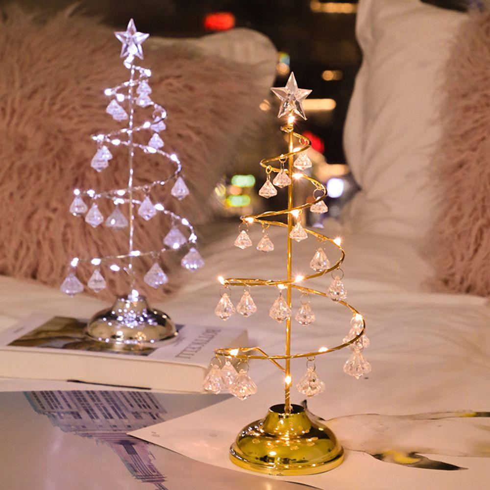 New Crystal Light Modeling lights Desk lamp Christmas tree Decorate Led Night light срібний
New Crystal Light Modeling lights Desk lamp Christmas tree Decorate Led Night light срібний
