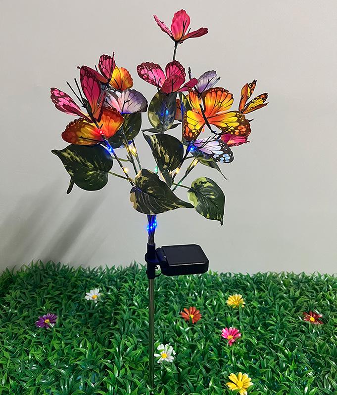 Водонепроницаемый солнечный светодиодный светильник в виде ветки с бабочками для двора – Имитация цветка для атмосферы ландшафта на открытом воздухе
Водонепроницаемый солнечный светодиодный светильник в виде ветки с бабочками для двора – Имитация цветка для атмосферы ландшафта на открытом воздухе