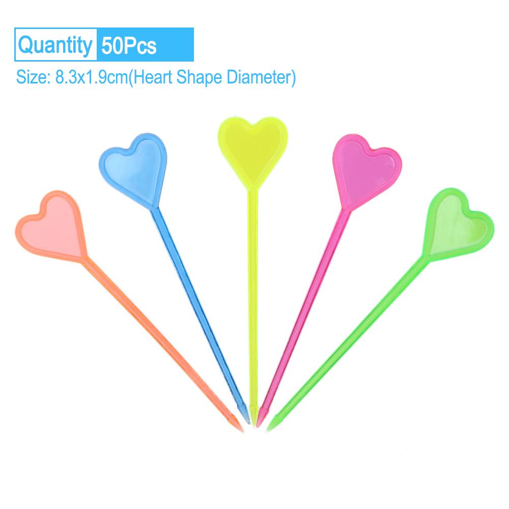 50pcs Heart Shaped Plastic Buffet Sticks For Fruits Cocktail Snack Food Forks Tableware Barware Kitchen Accessories
50pcs Heart Shaped Plastic Buffet Sticks For Fruits Cocktail Snack Food Forks Tableware Barware Kitchen Accessories