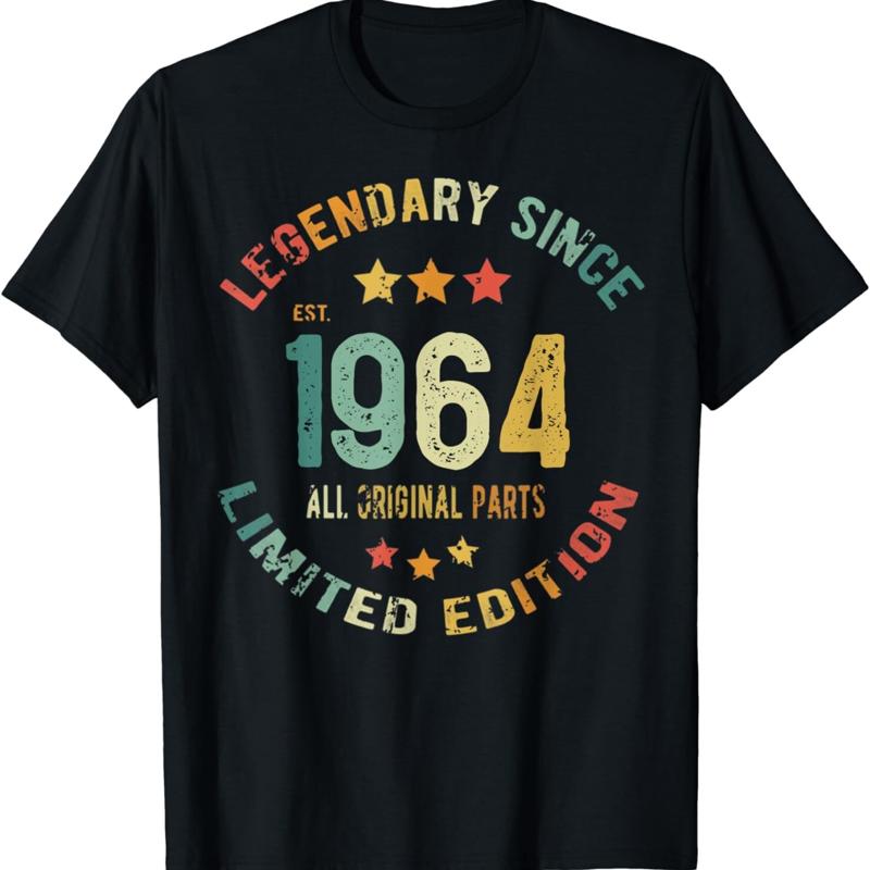60th Birthday 60 Years 1964 60st Funny T Shirt 5XL різнокольоровий
60th Birthday 60 Years 1964 60st Funny T Shirt 5XL різнокольоровий