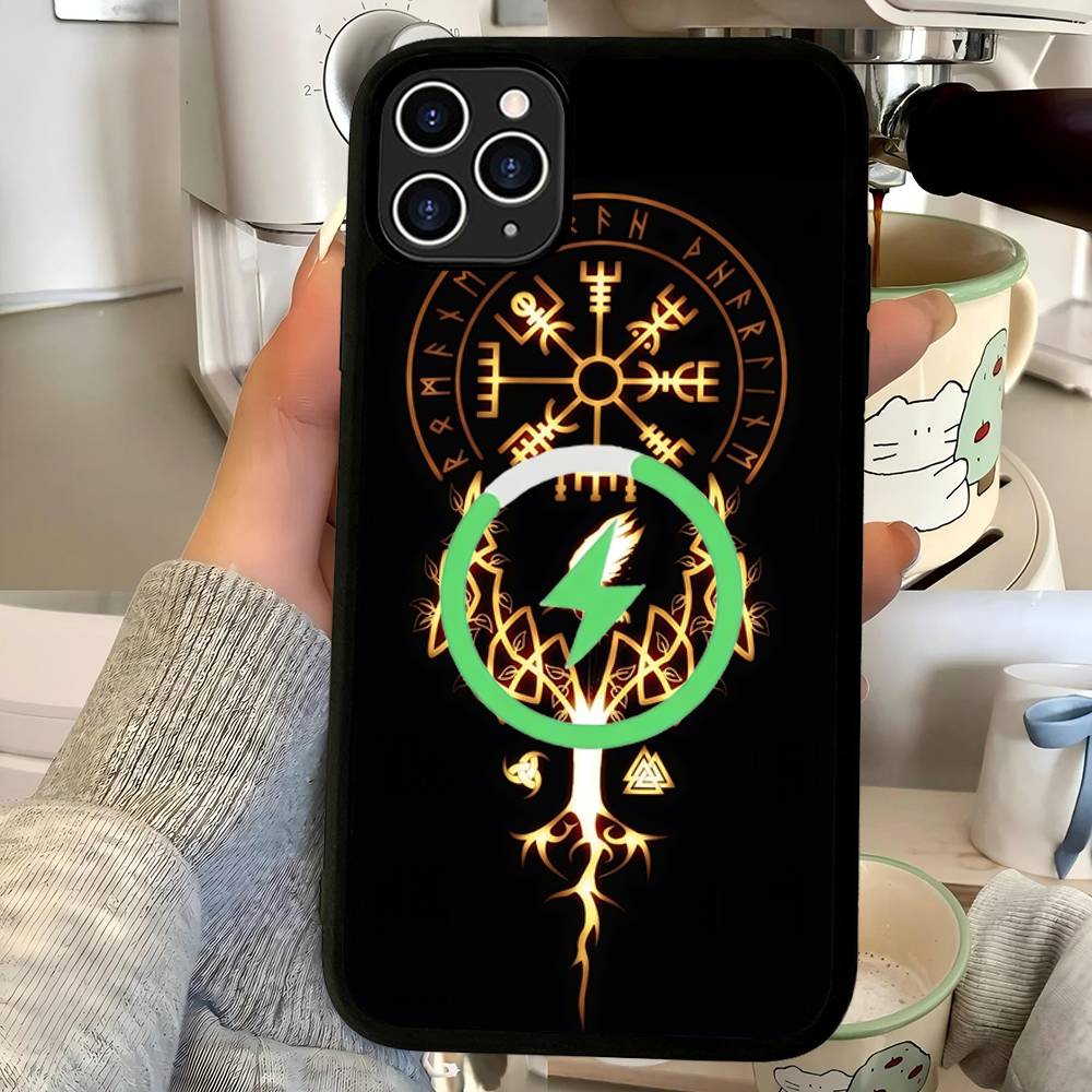 V-Viking Logo V-Vegvisir Magnetic Wireless Phone Case For IPhone 17 16 15 14 13 12 11 Pro Max For Magsafe Cover iPhone 16 pro
V-Viking Logo V-Vegvisir Magnetic Wireless Phone Case For IPhone 17 16 15 14 13 12 11 Pro Max For Magsafe Cover iPhone 16 pro