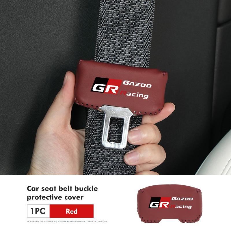 Car Seat Belt Buckle Plug Leather Car Seat Belt Clip Protective Covers For Toyota Gazoo Racing TRD Corolla Yaris Chr Auris Rav4
Car Seat Belt Buckle Plug Leather Car Seat Belt Clip Protective Covers For Toyota Gazoo Racing TRD Corolla Yaris Chr Auris Rav4