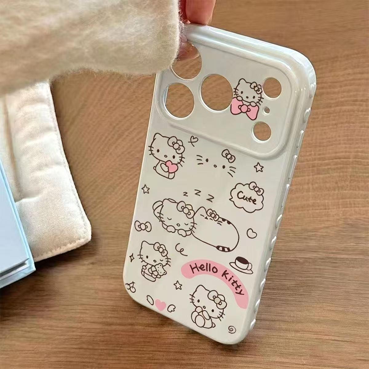 Hello Kitty Coffee Heart Phone Case for iPhone 14 Plus, 15, 16, 17 Pro Max - Soft Cover iPhone 16 Integrated Camera Button
Hello Kitty Coffee Heart Phone Case for iPhone 14 Plus, 15, 16, 17 Pro Max - Soft Cover iPhone 16 Integrated Camera Button