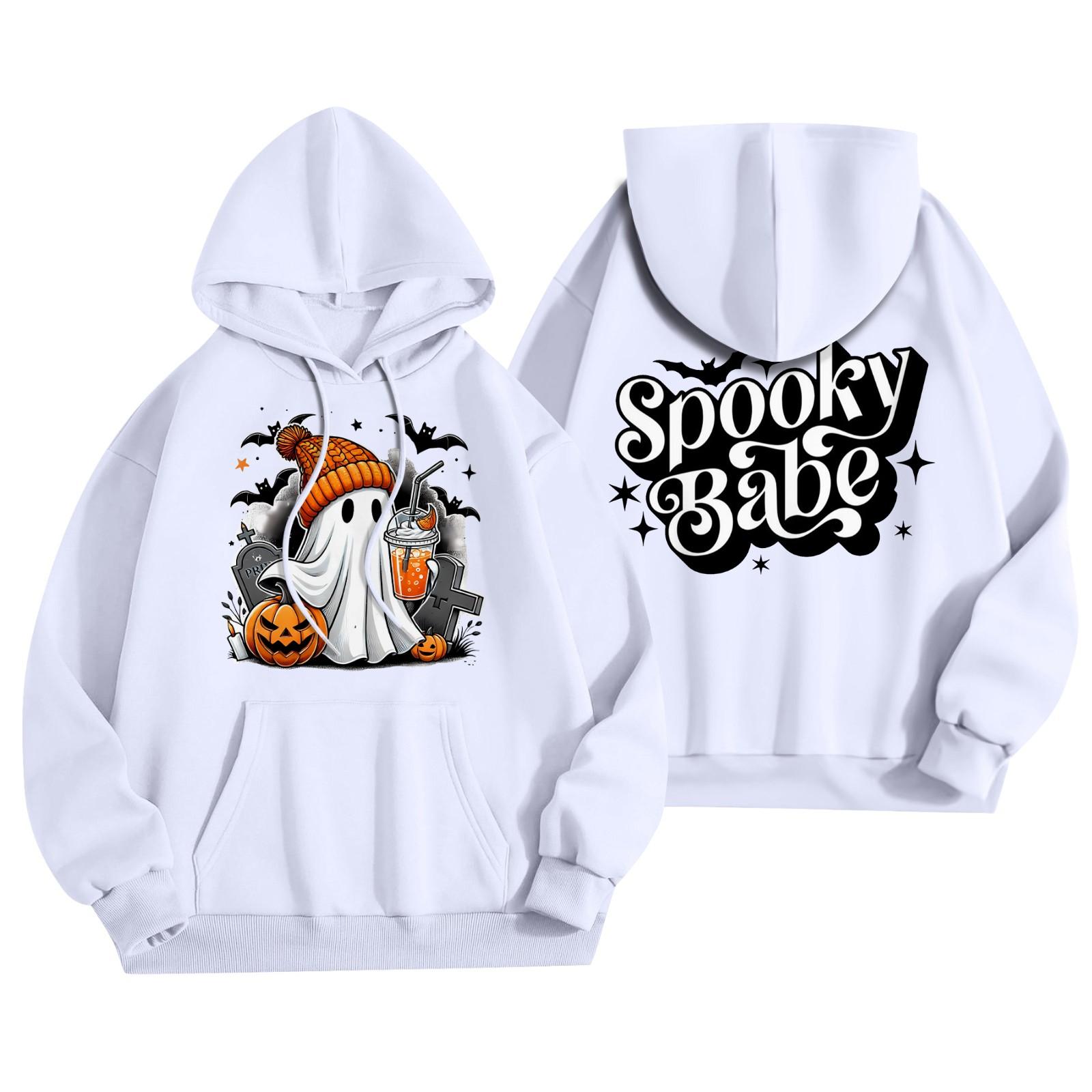 Женская мода, легкий женский свитер с длинными рукавами и карманами, толстовка с капюшоном на Хэллоуин XL белый
Женская мода, легкий женский свитер с длинными рукавами и карманами, толстовка с капюшоном на Хэллоуин XL белый