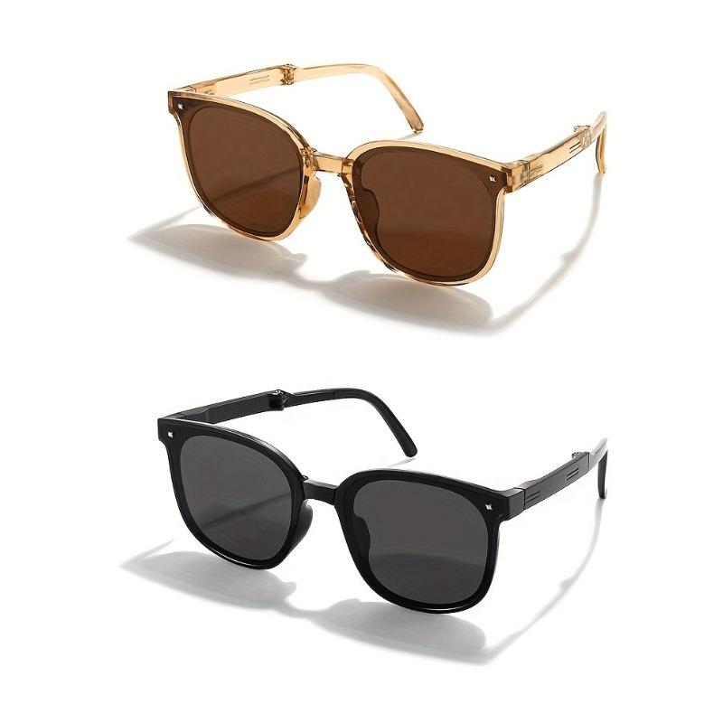 2pcs Fashionable Women Folding Sunglasses Outdoor UV Protection Collapsible Men and Women Glasses Summer
2pcs Fashionable Women Folding Sunglasses Outdoor UV Protection Collapsible Men and Women Glasses Summer