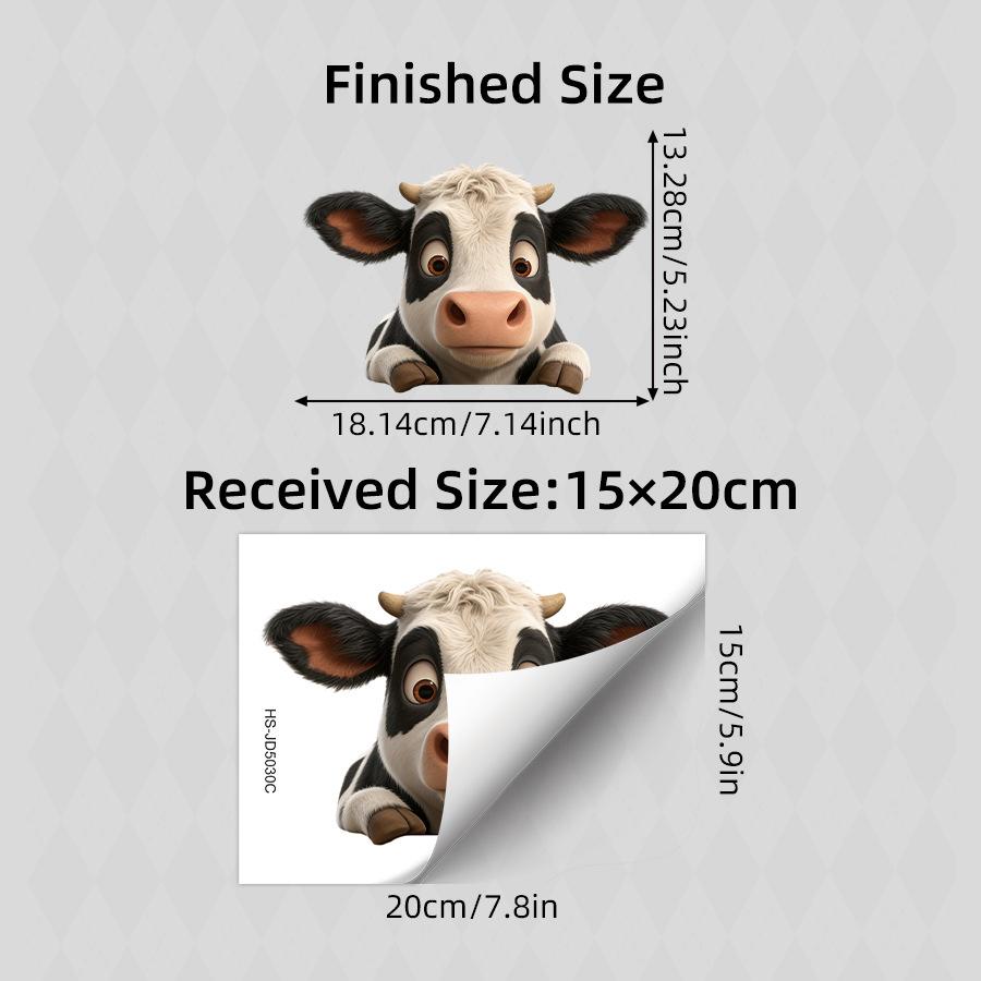 Double Sided Static Cling Cartoon Cute Cow Window Sticker Rustic Farmhouse Home Decor 15x20CM різнокольоровий
Double Sided Static Cling Cartoon Cute Cow Window Sticker Rustic Farmhouse Home Decor 15x20CM різнокольоровий