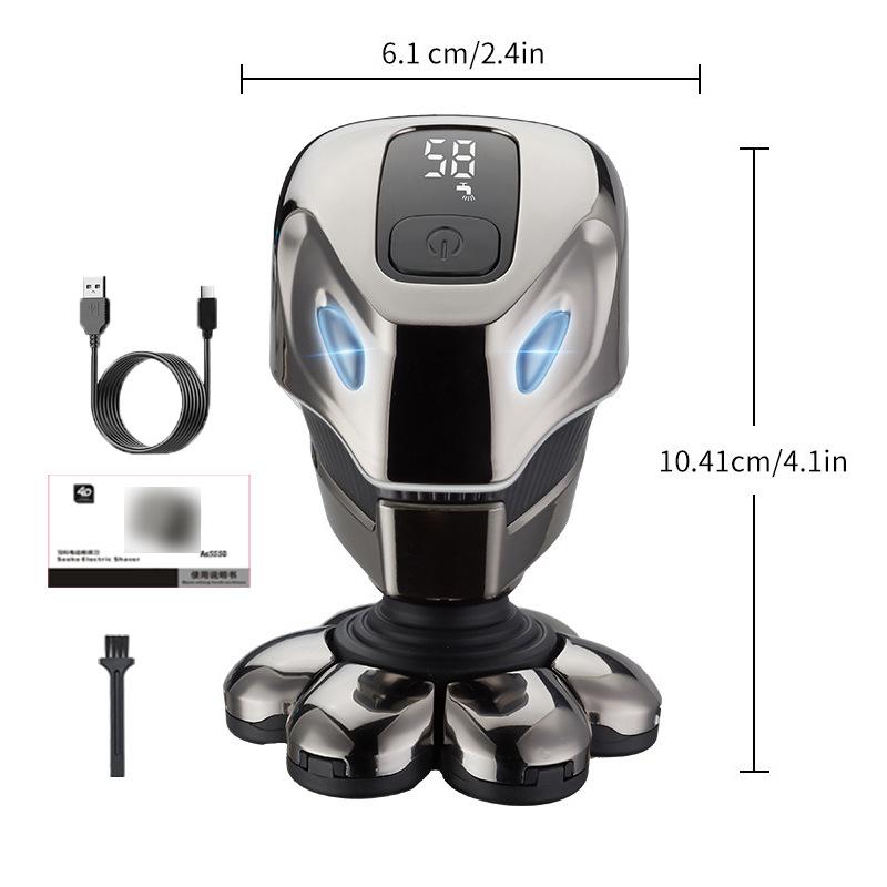 Бритвы для мужчин 5 в 1, бритва для лысины, электрическая бритва с 7 головками для мужчин, гладкая водонепроницаемая беспроводная бритва для лица и головы Without accessories серый
Бритвы для мужчин 5 в 1, бритва для лысины, электрическая бритва с 7 головками для мужчин, гладкая водонепроницаемая беспроводная бритва для лица и головы Without accessories серый