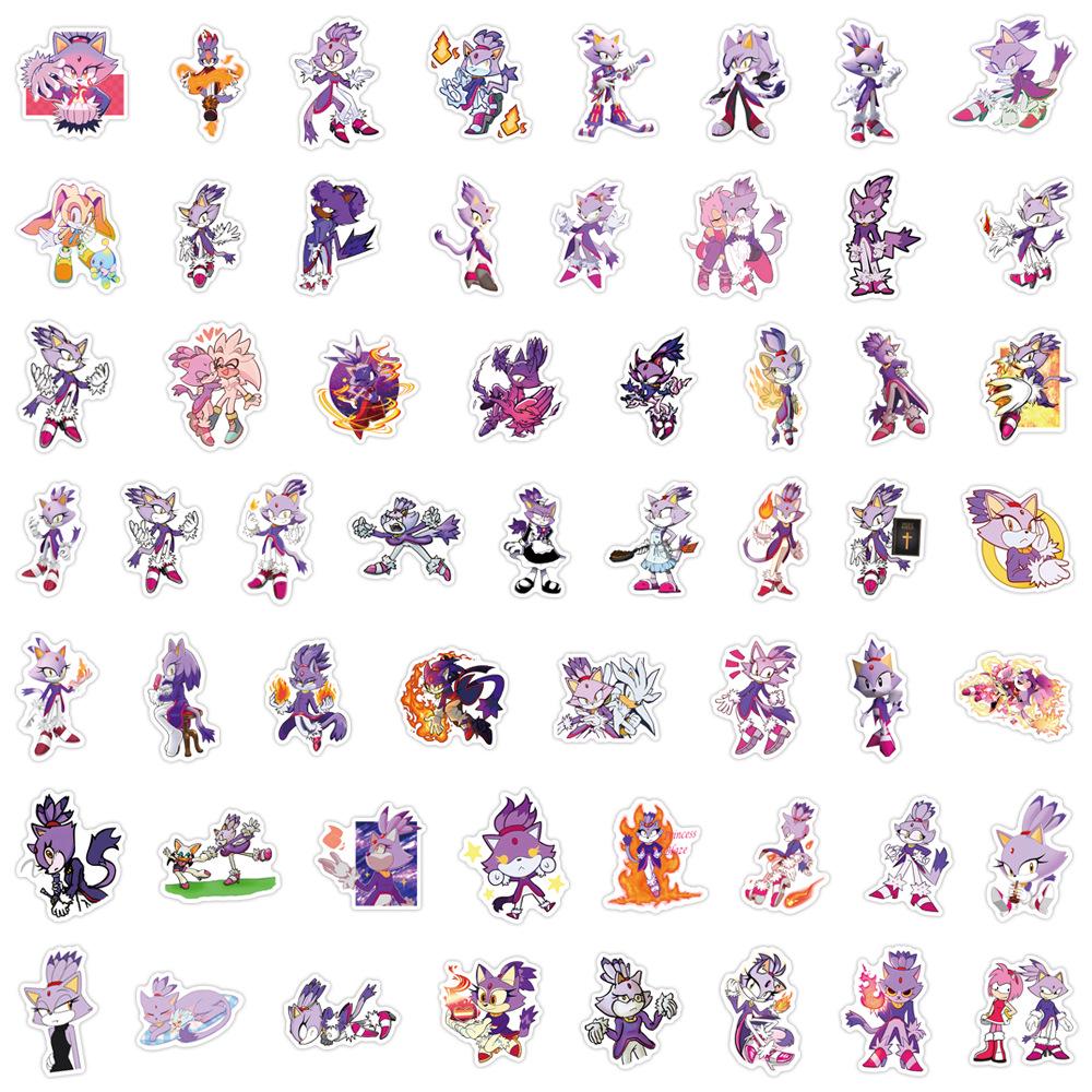 55 Cartoon Sonic & Blaze Cat Stickers: Waterproof Decor for Journals, Water Bottles, and Computers
55 Cartoon Sonic & Blaze Cat Stickers: Waterproof Decor for Journals, Water Bottles, and Computers
