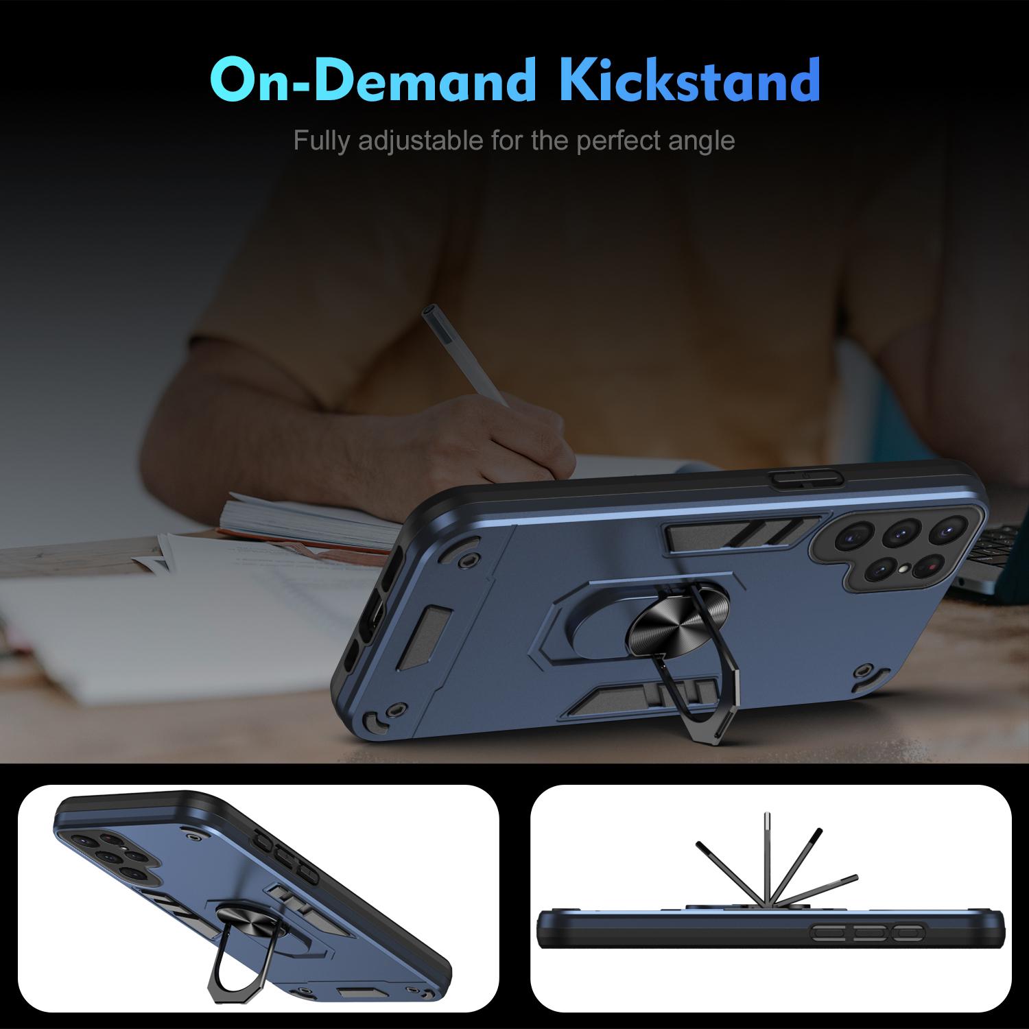 For Samsung Galaxy S24 Ultra Case Ring Kickstand PC+TPU Phone Cover Support Magnetic Car Mount Blue
For Samsung Galaxy S24 Ultra Case Ring Kickstand PC+TPU Phone Cover Support Magnetic Car Mount Blue