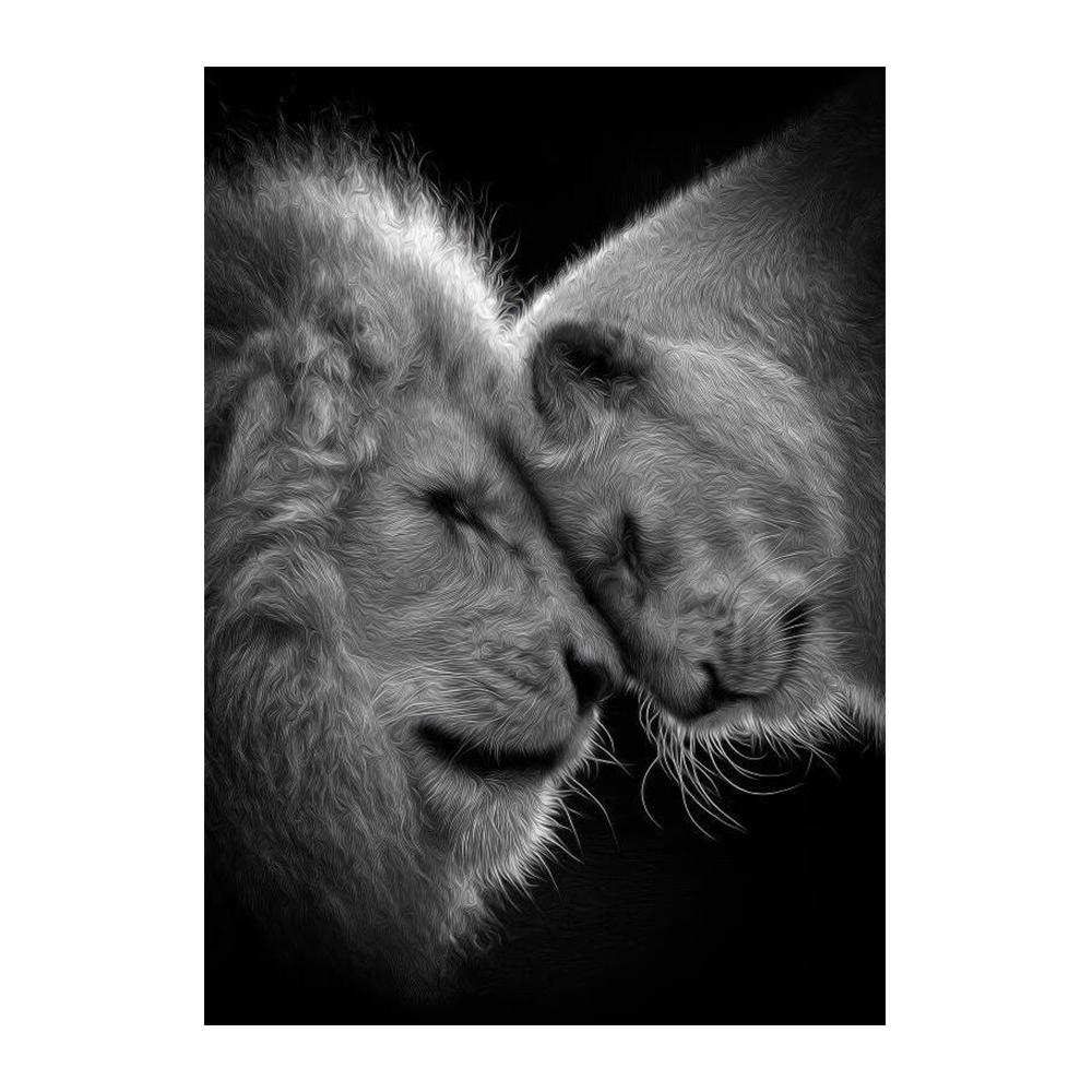 Modern Black and White Lion Poster Print Wild Animal Love Family Canvas Painting Wall Art Picture Living Room Bedroom Home Decor 21X30CMNo Framed
Modern Black and White Lion Poster Print Wild Animal Love Family Canvas Painting Wall Art Picture Living Room Bedroom Home Decor 21X30CMNo Framed