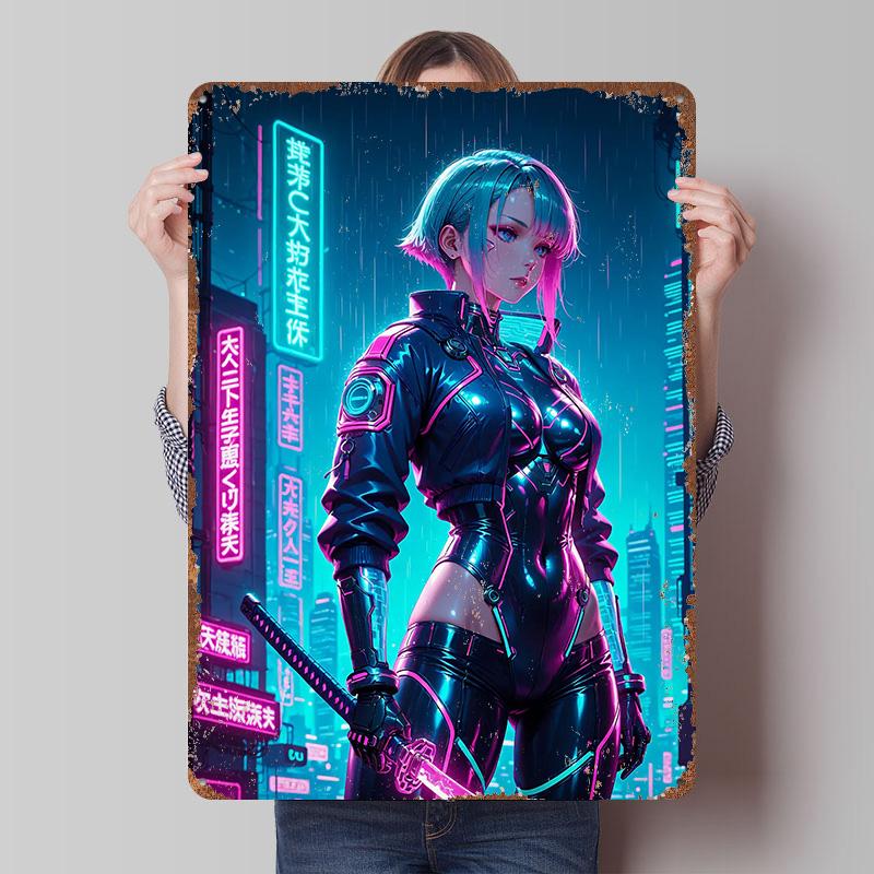 Cyberpunk Girl Anime Samurai Poster Customized Wall Art Vintage Metal Signs Retro Tin Plaque for Man Cave Decoration Room Decor 7.9x11.8In(20x30cm)
Cyberpunk Girl Anime Samurai Poster Customized Wall Art Vintage Metal Signs Retro Tin Plaque for Man Cave Decoration Room Decor 7.9x11.8In(20x30cm)