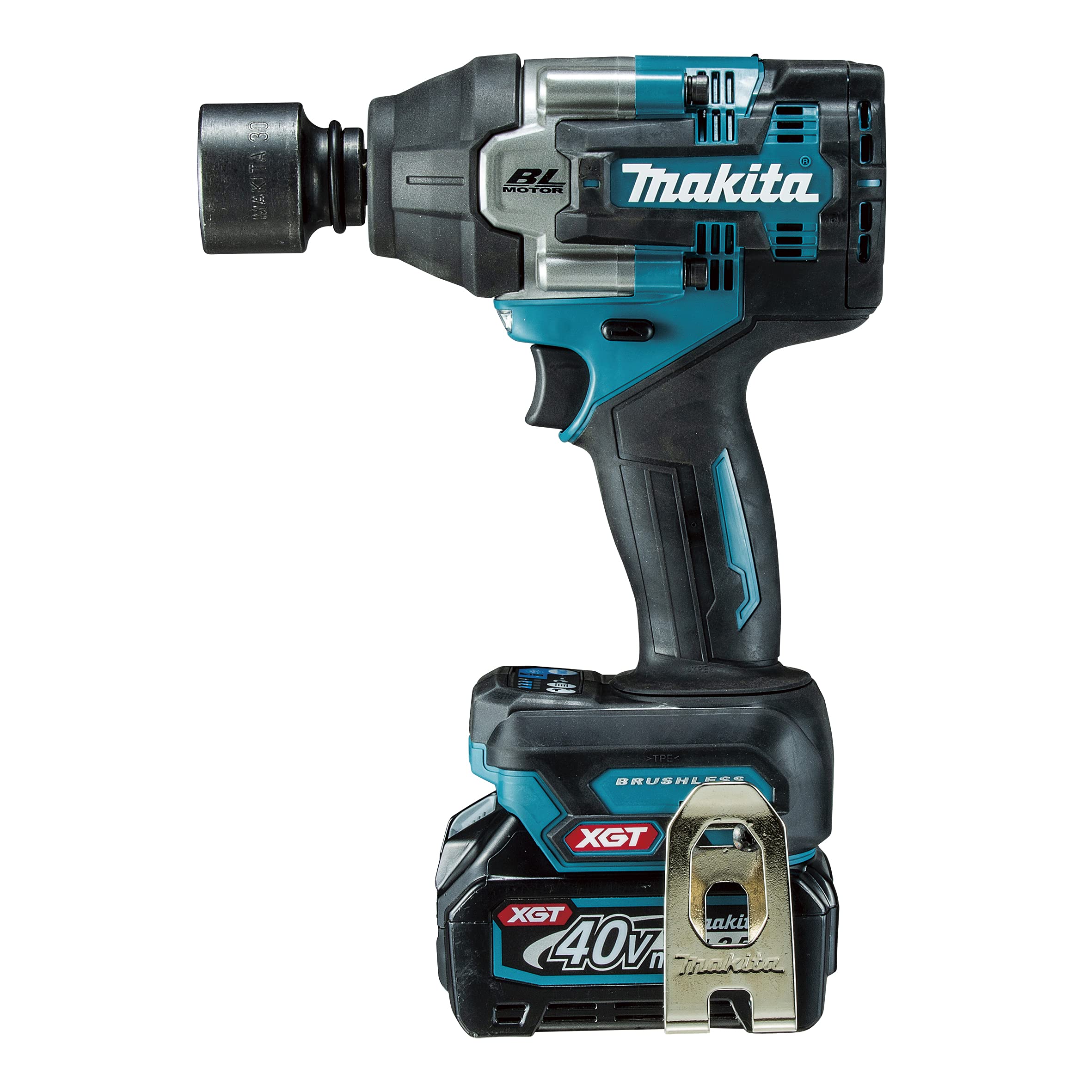 Акумуляторний ударний гайковерт Makita 2 футляри в комплекті TW007GRDX 40 В макс. 2,5 Аг акумулятори, зарядний пристрій,
Акумуляторний ударний гайковерт Makita 2 футляри в комплекті TW007GRDX 40 В макс. 2,5 Аг акумулятори, зарядний пристрій,
