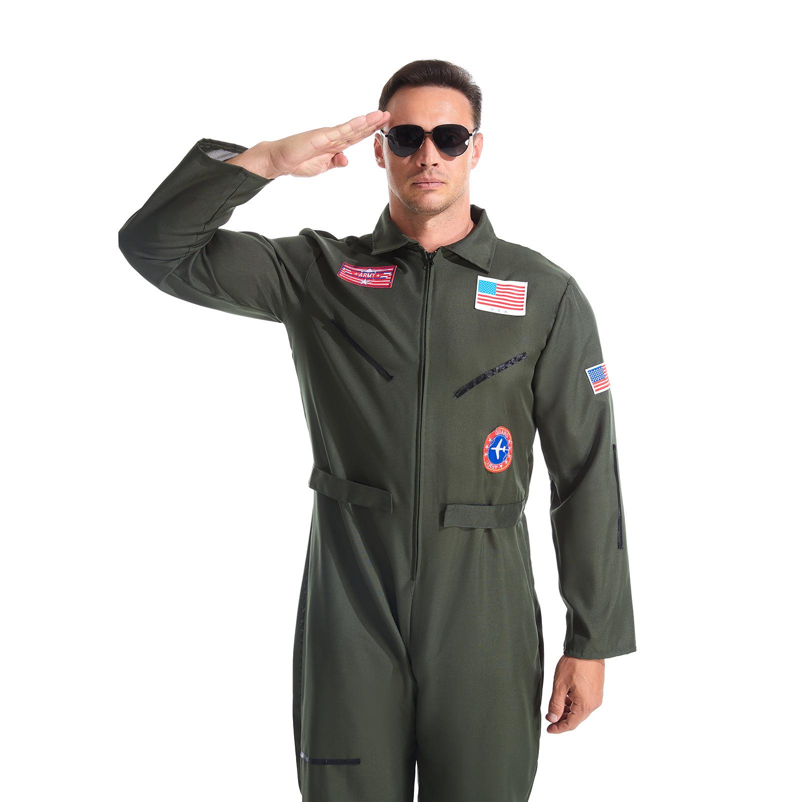 Костюм пилота Top Gun на Хэллоуин для вечеринок и выступлений XXL
Костюм пилота Top Gun на Хэллоуин для вечеринок и выступлений XXL