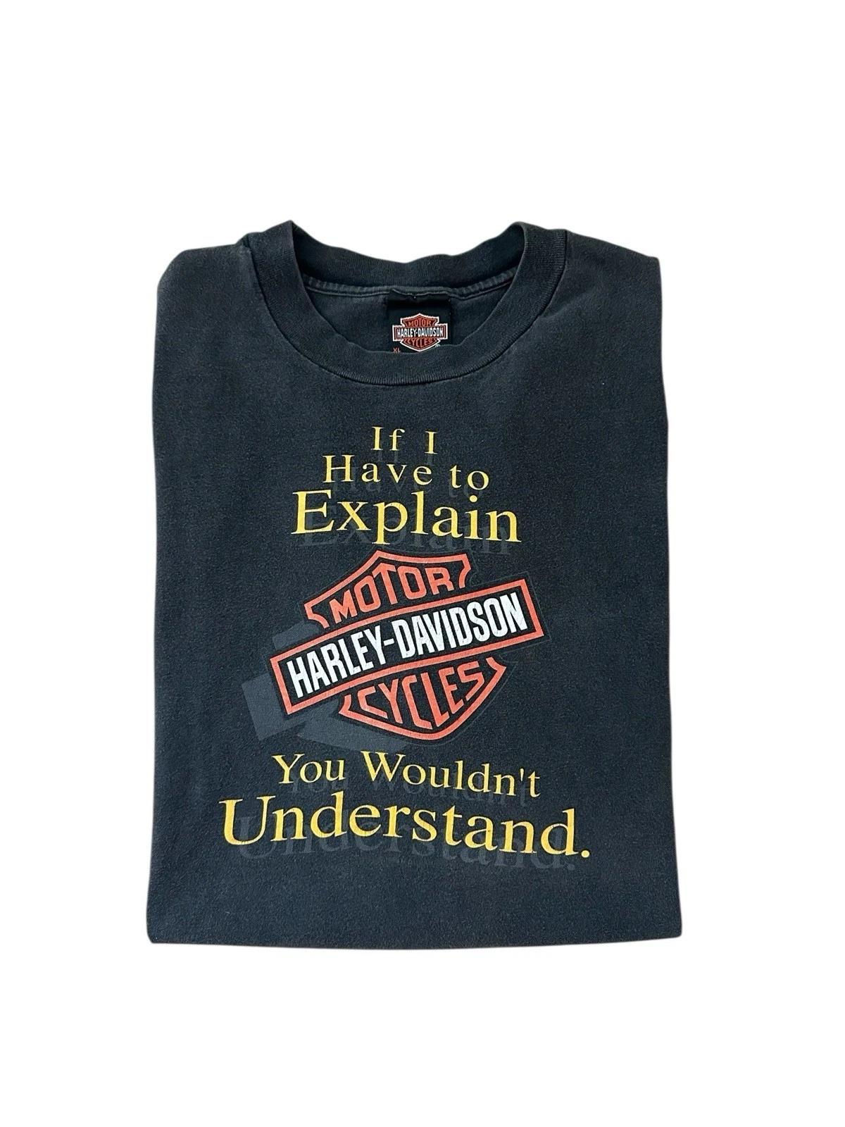 Vintage Harley Davidson If I Have To Explain T-Shirt Men’s XL 90’s Black USA L
Vintage Harley Davidson If I Have To Explain T-Shirt Men’s XL 90’s Black USA L