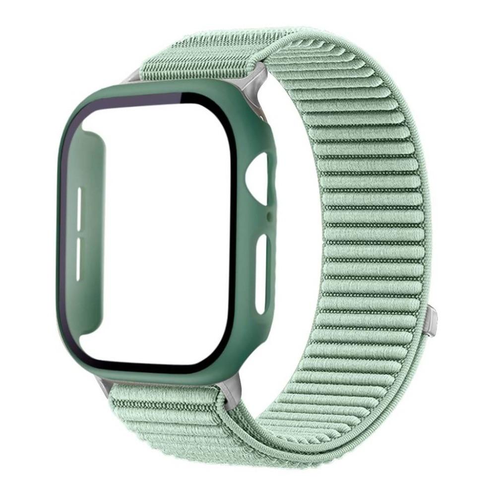 Нейлоновый ремешок-петля + Чехол из поликарбоната для Apple Watch 11 10 42/46 мм Ремешок для iWatch Series 9 8 7 41/45 мм 6 5 4 SE3 40/44 мм 3 2 1 38/42 мм 40mm (Series 654SE)
Нейлоновый ремешок-петля + Чехол из поликарбоната для Apple Watch 11 10 42/46 мм Ремешок для iWatch Series 9 8 7 41/45 мм 6 5 4 SE3 40/44 мм 3 2 1 38/42 мм 40mm (Series 654SE)