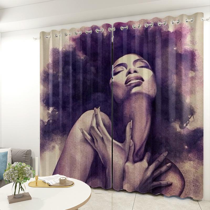 African Women Curtain Bedroom Living Room Balcony Blackout Curtain Office Hotel Insulation Curtain 1 2pcs*1.32m*1.6m
African Women Curtain Bedroom Living Room Balcony Blackout Curtain Office Hotel Insulation Curtain 1 2pcs*1.32m*1.6m