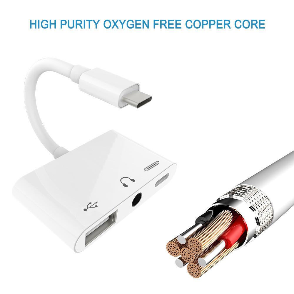 Type C to 3.5mm Headphone Jack OTG Adapter Converter USB-C to Music Audio OTG Card Reader White
Type C to 3.5mm Headphone Jack OTG Adapter Converter USB-C to Music Audio OTG Card Reader White