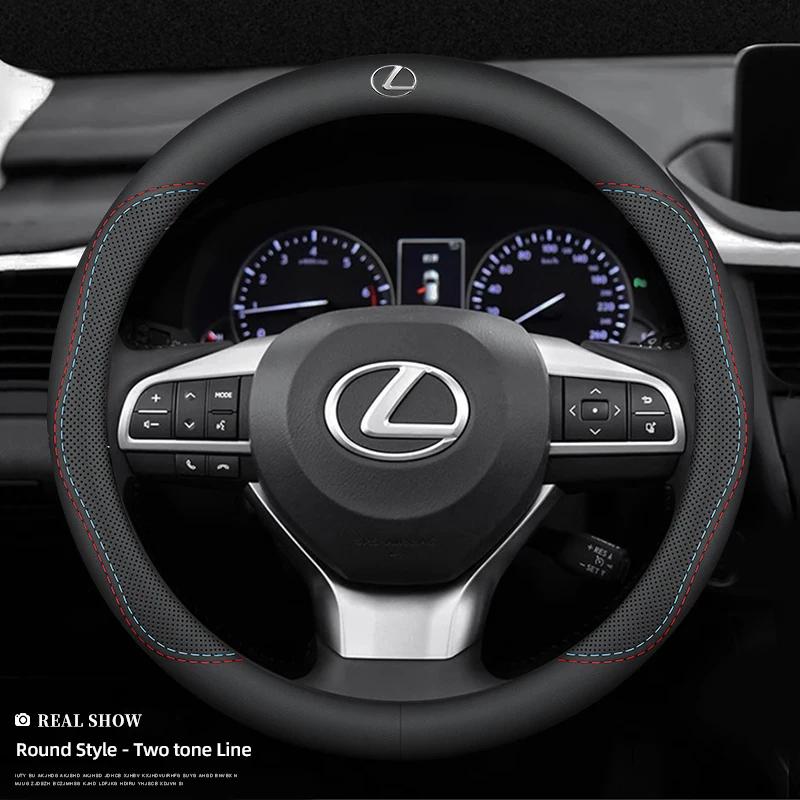 Кожаная накладка на руль автомобиля Lexus Противоскользящие аксессуары для Lexus F SPORT ES RX NX LS UX LM LX GX LC RZ IS CT GS RC HS SC
Кожаная накладка на руль автомобиля Lexus Противоскользящие аксессуары для Lexus F SPORT ES RX NX LS UX LM LX GX LC RZ IS CT GS RC HS SC