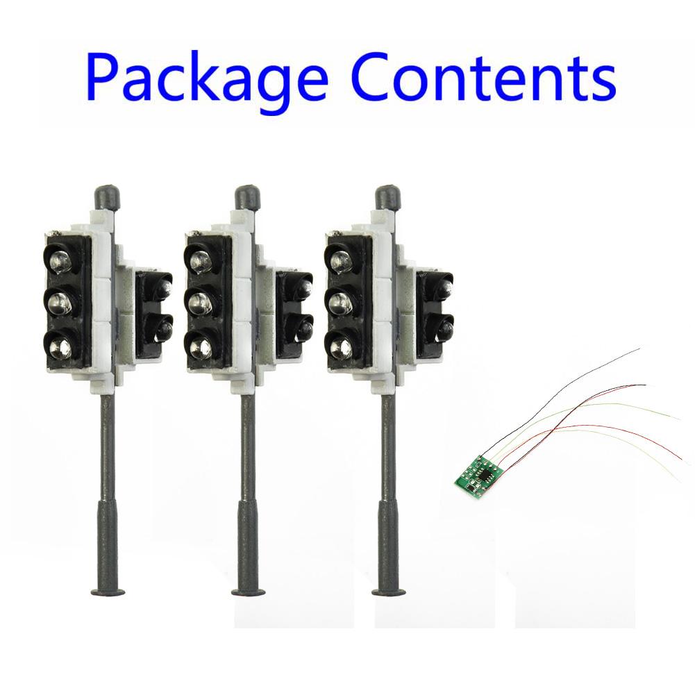 3 Pcs Gauge 00 H0 Traffic Lights With Pedestrian Lights And LEDs Vehicle 1:72 Model Building Ornament Lampshade
3 Pcs Gauge 00 H0 Traffic Lights With Pedestrian Lights And LEDs Vehicle 1:72 Model Building Ornament Lampshade