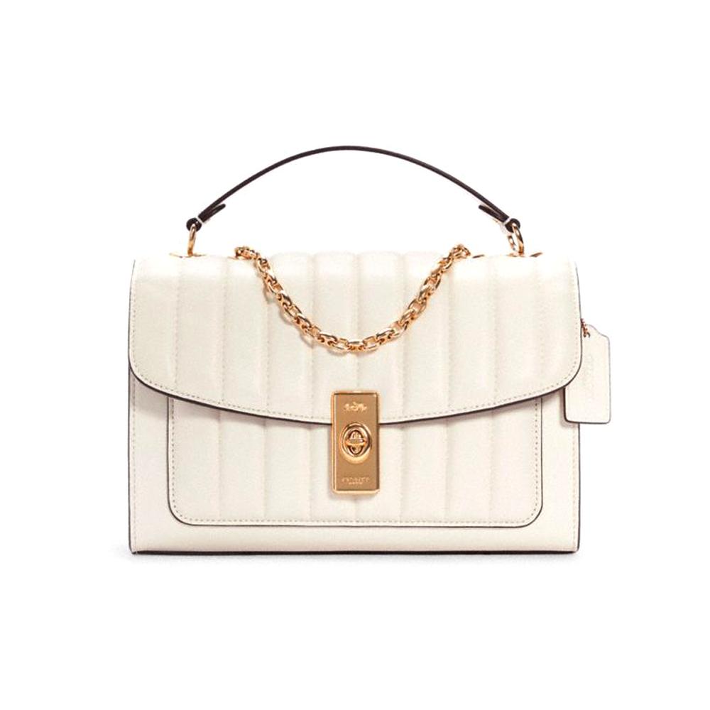 New COACH Lane Leather Chain Bag, Handbag, Small Square Bag, Crossbody Bag Medium Women s White C4291-IMCHK 25.9*9.9*18.0CM
New COACH Lane Leather Chain Bag, Handbag, Small Square Bag, Crossbody Bag Medium Women s White C4291-IMCHK 25.9*9.9*18.0CM