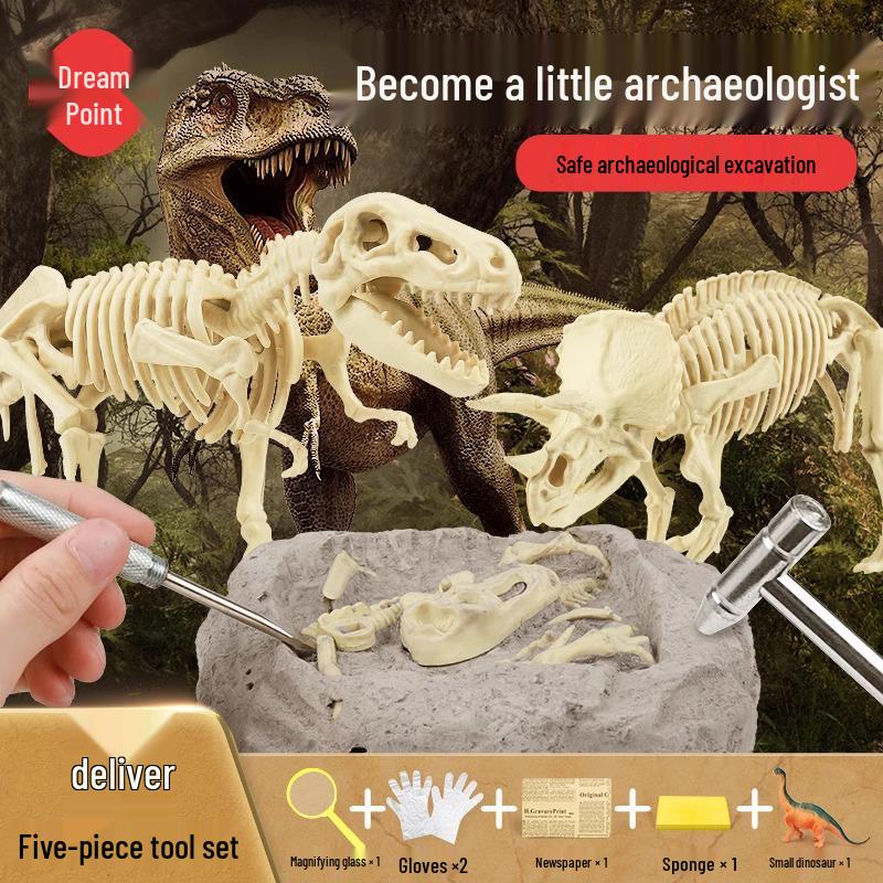 Dinosaur Fossil Archaeological Digging DIY Toy for Kids - Handmade Knock & Dig Gem Treasure Hunt Blind Box
Dinosaur Fossil Archaeological Digging DIY Toy for Kids - Handmade Knock & Dig Gem Treasure Hunt Blind Box
