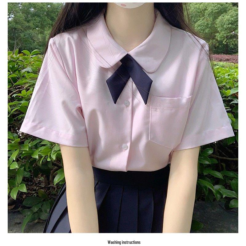 Базова шкільна форма JK: Жіночий комплект однотонної сорочки та чорної плісированої спідниці - літнє вбрання в японському шкільному стилі M
Базова шкільна форма JK: Жіночий комплект однотонної сорочки та чорної плісированої спідниці - літнє вбрання в японському шкільному стилі M